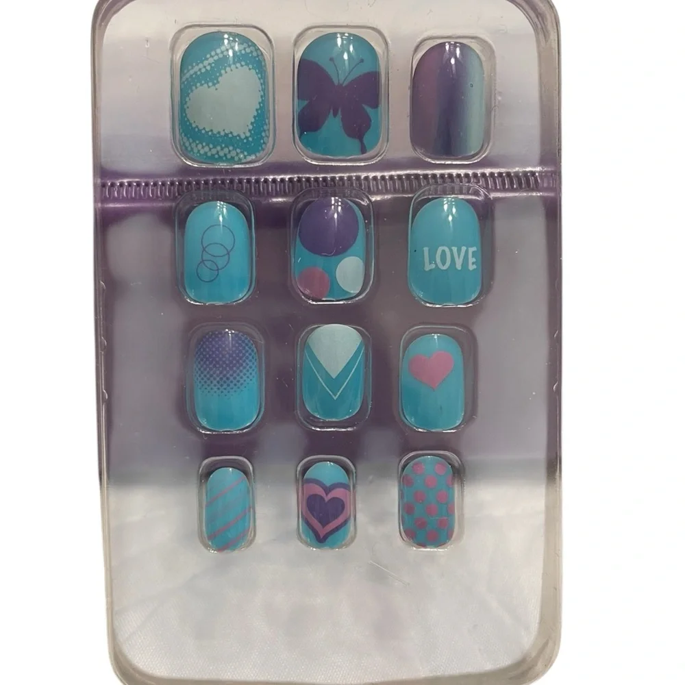Frozen and Trolls Kids Press on Nail Set